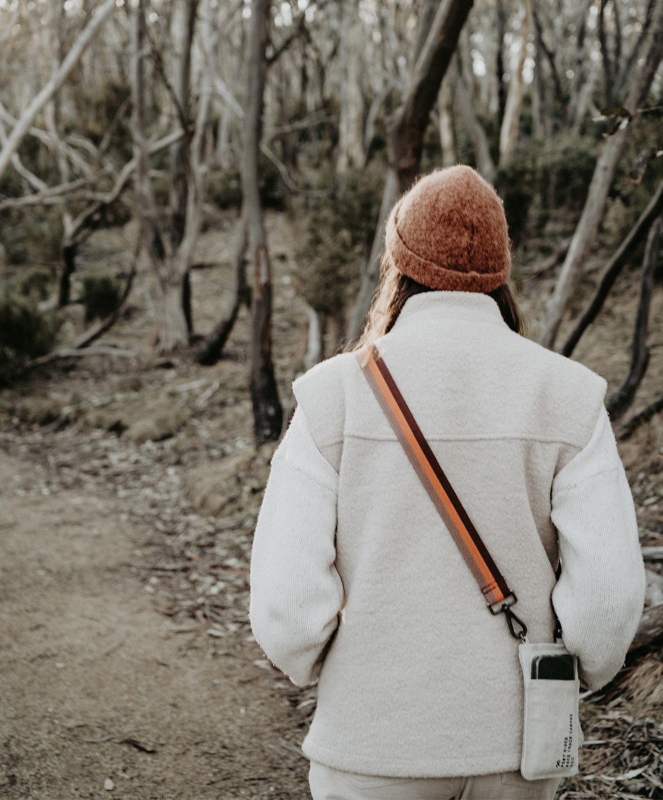 Escapee Cross Body Phone Bag | Upcycled | Natural