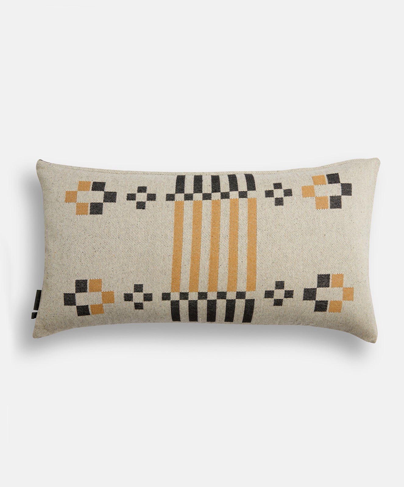 Alpine Retreat Rectangle Cushion | Black/Natural