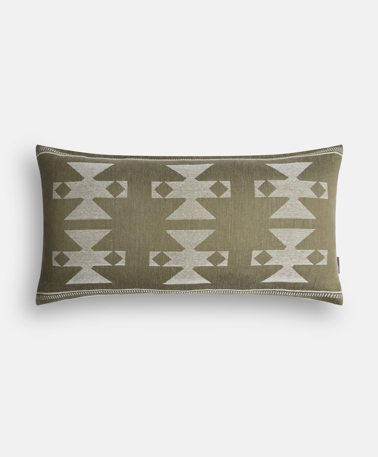 Forest Trail Rectangle Cushion | Dark Olive