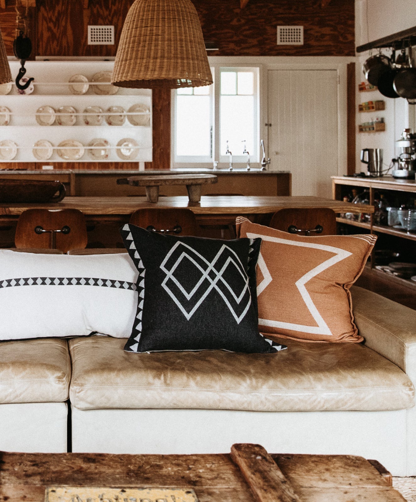 Dawn Ranger Cushion Cover | Black/Oats | 55*55