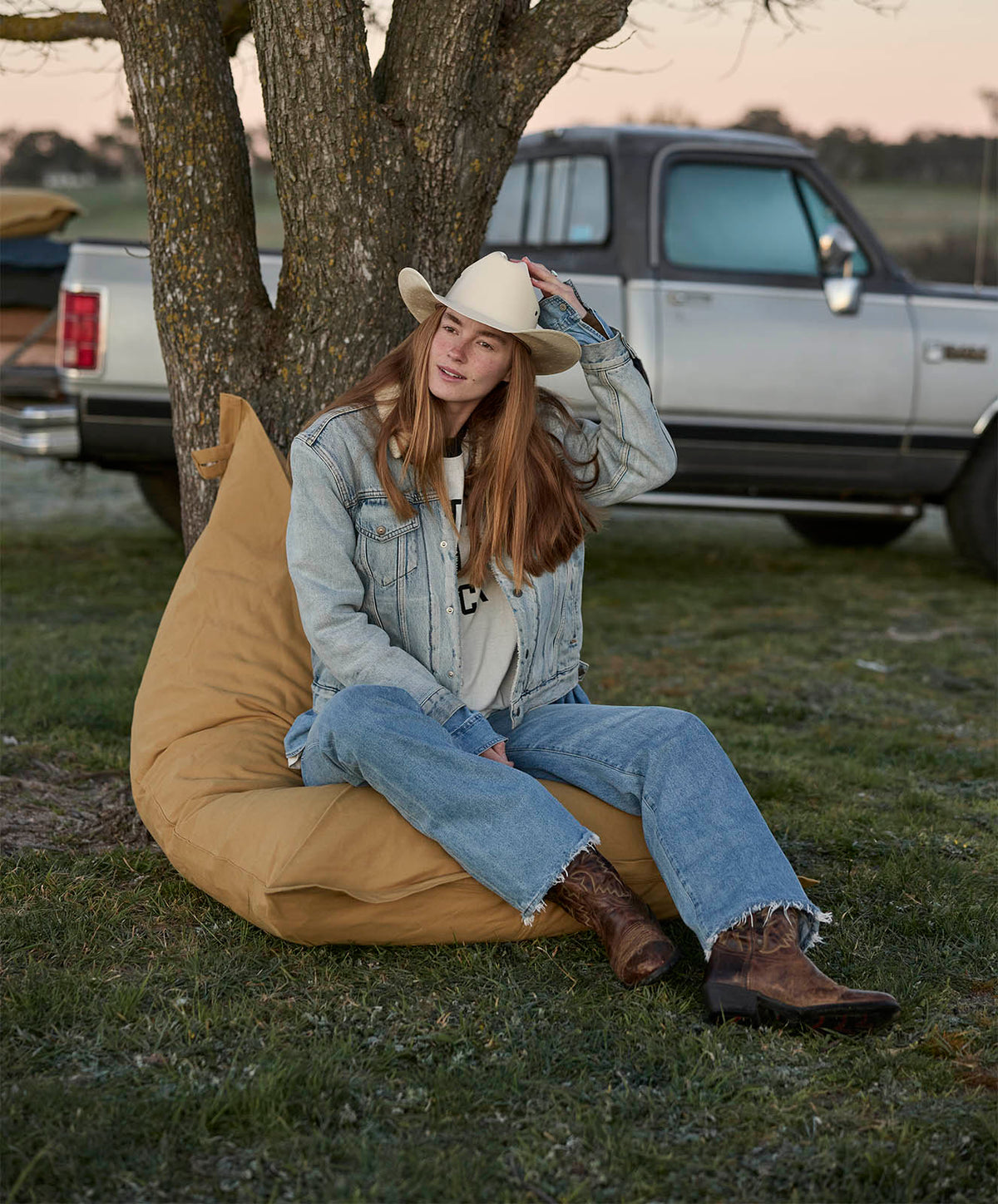 Camp Out Bean Bag | Clay