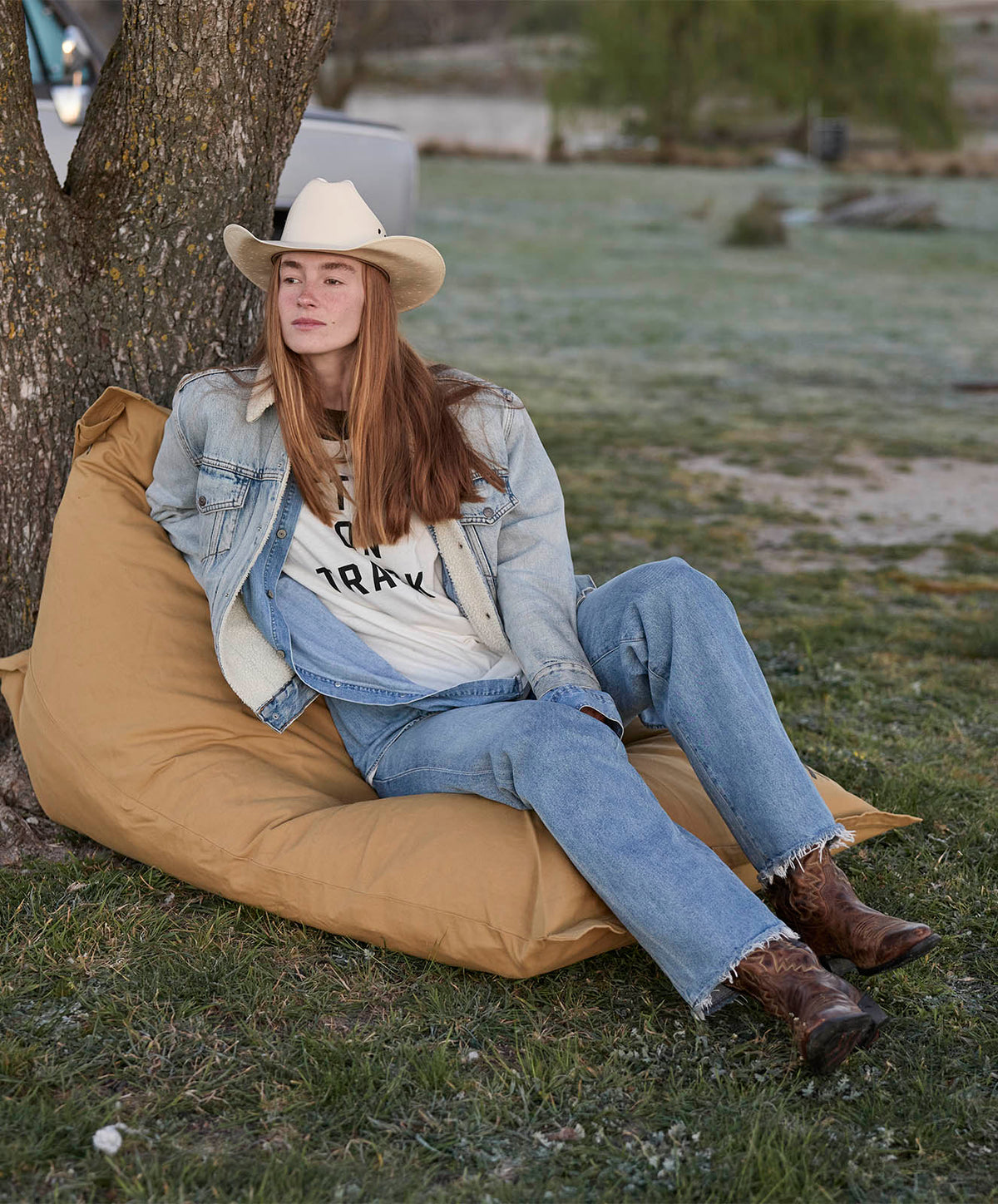 Camp Out Bean Bag | Clay