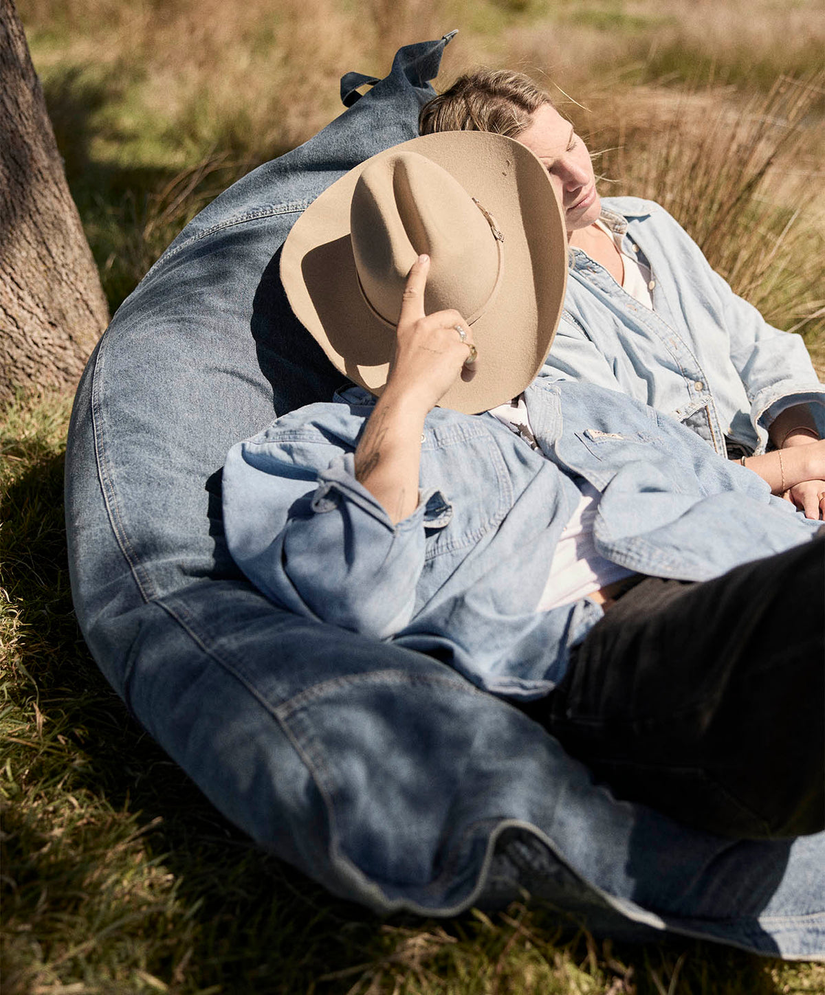 The Drover Bean Bag | Denim - PRE SALE