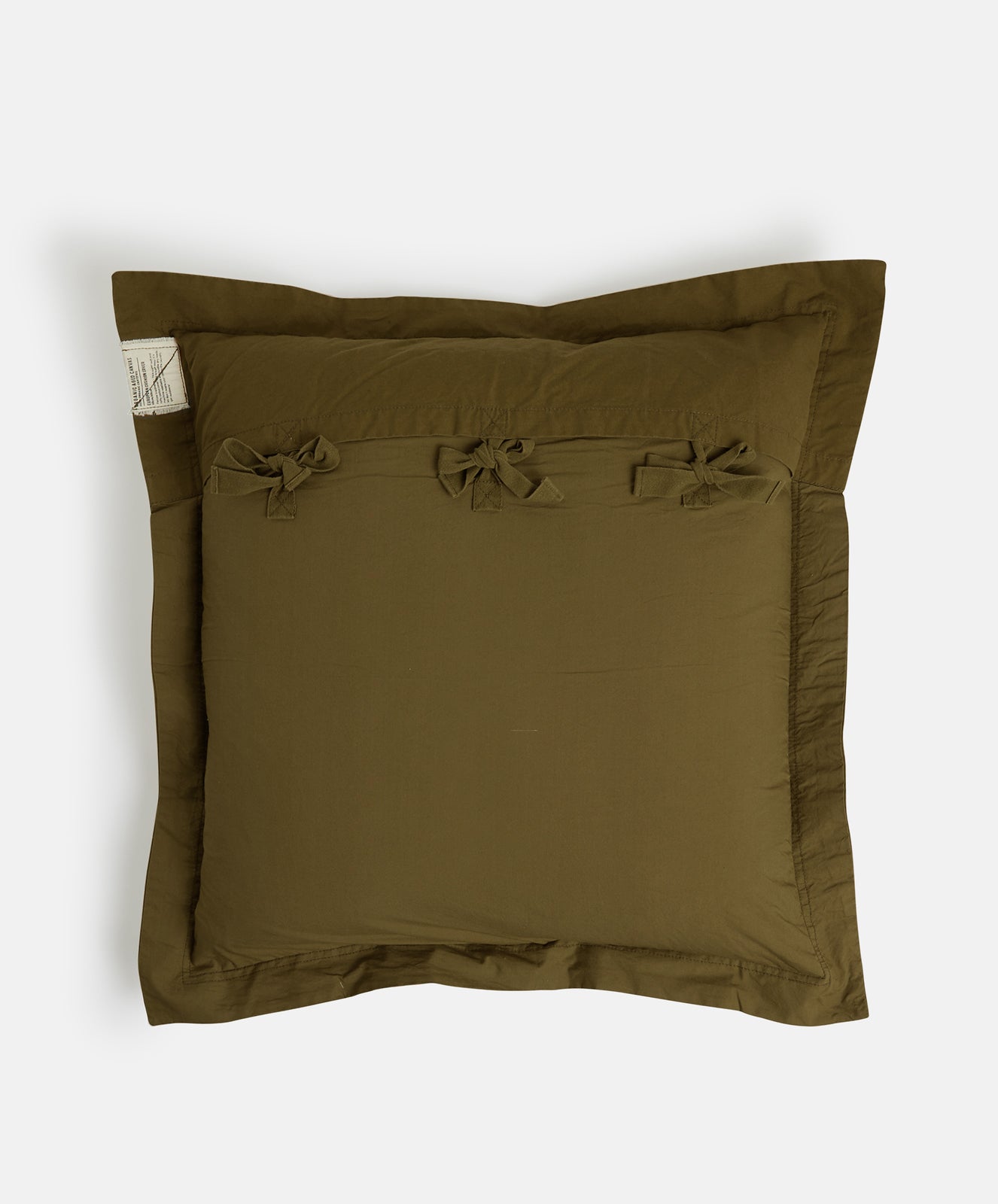 Organic Cotton European Pillow Sham | Kelp