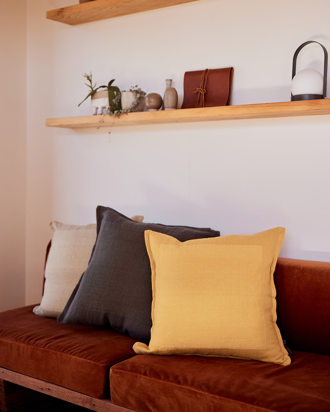 Bare Bones Linen Cushion | Sunrise