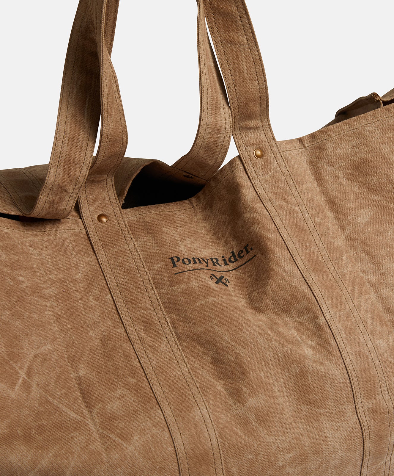 Market Carry All Canvas Tote Bag | Toffee Brown