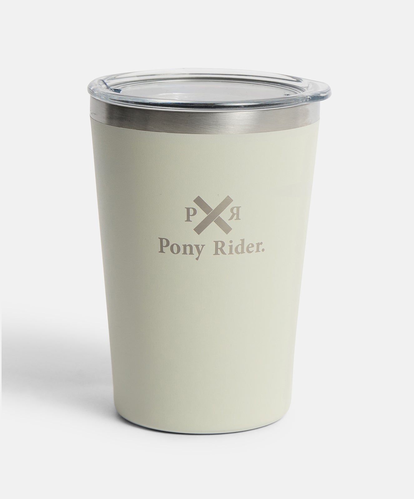 Pony Rider x Pargo 12oz Insulated Coffee Cup – Bone White