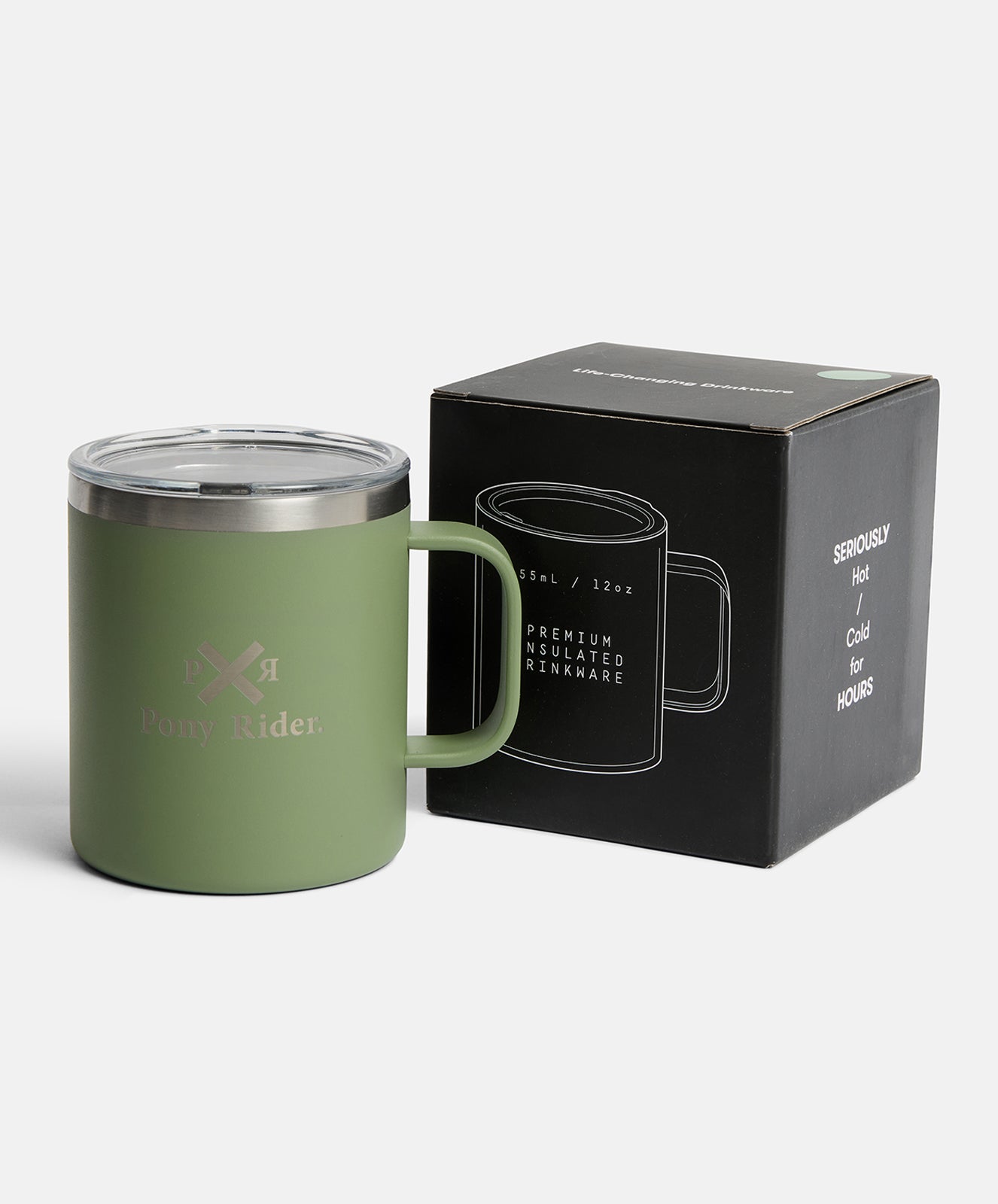 Pony Rider x Pargo 12oz Insulated Mug – Eucalypt