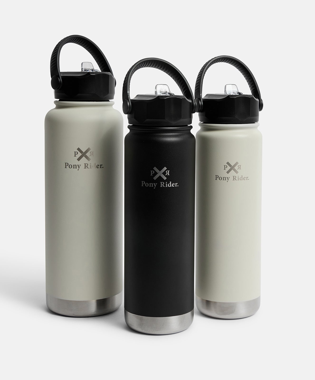 Pony Rider x Pargo 1200ml Insulated Sports Bottle – Bone White