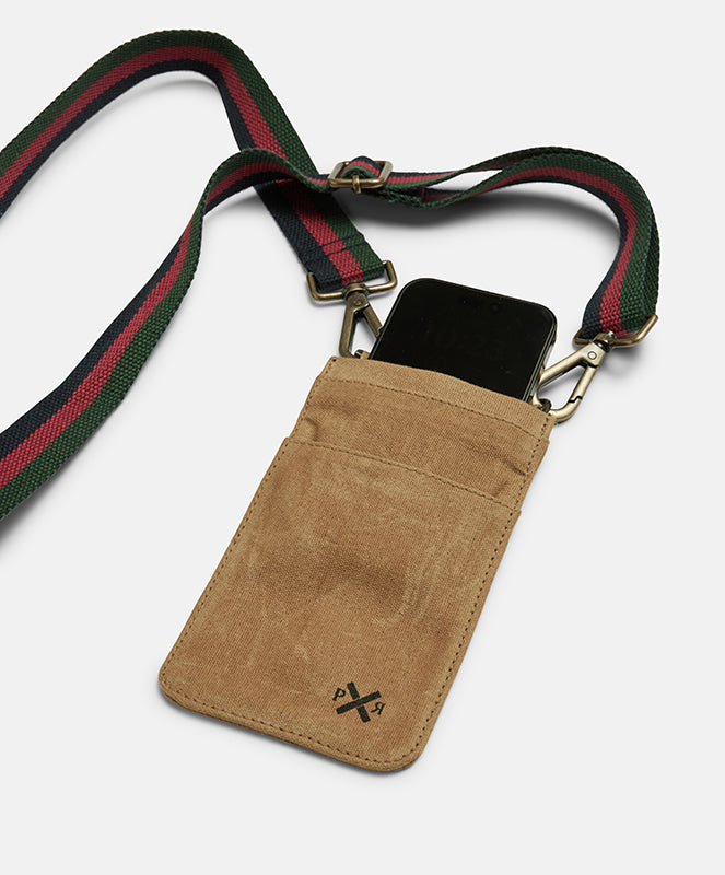 Slow Road Cross Body Phone Bag | Clay