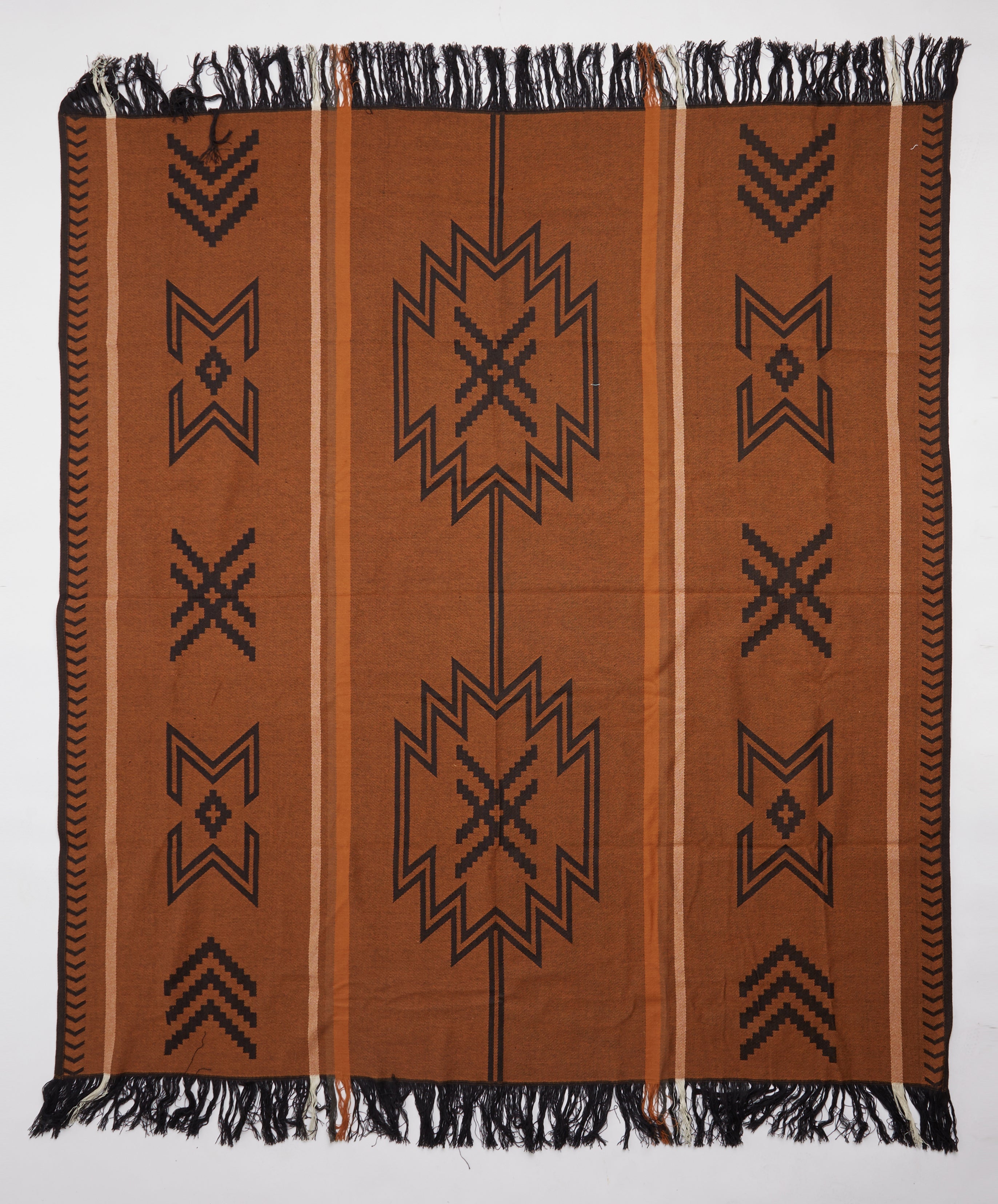 Seeker Travel Throw | Navy/Tan