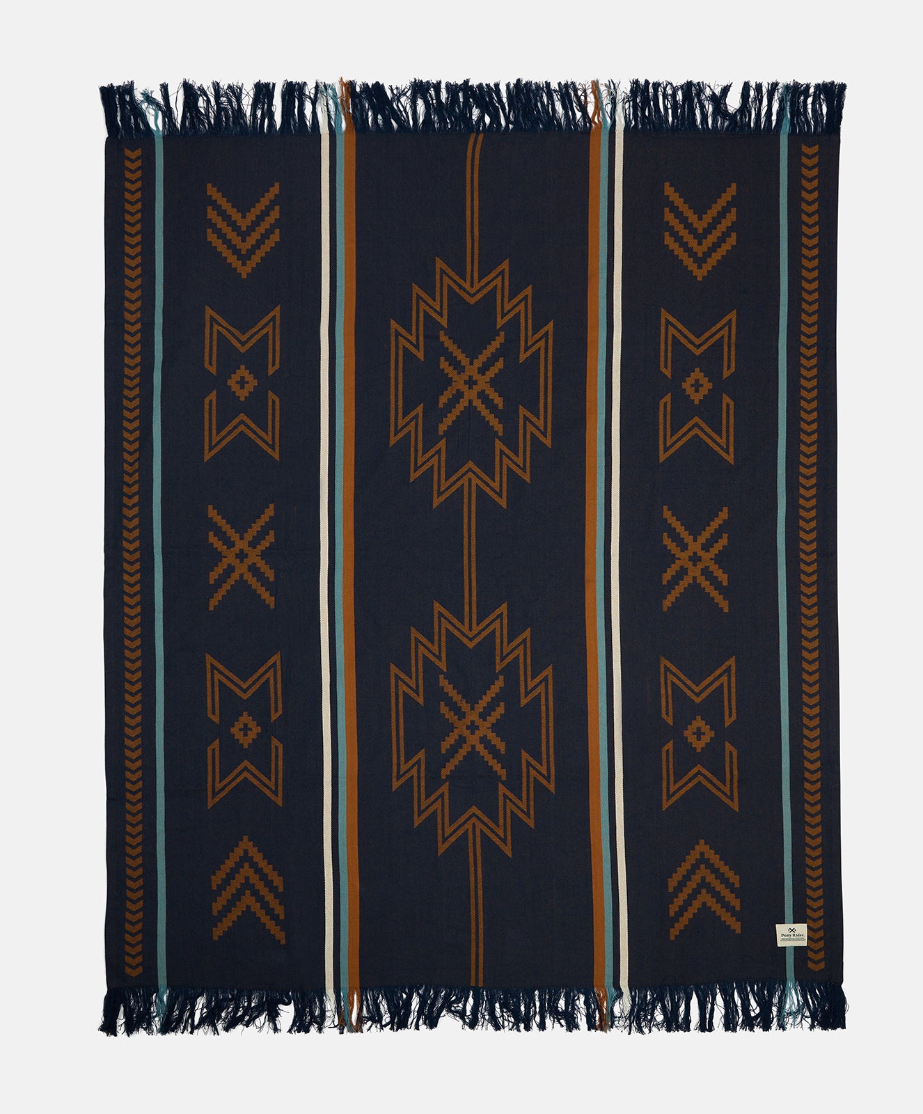 Seeker Travel Throw | Navy/Tan