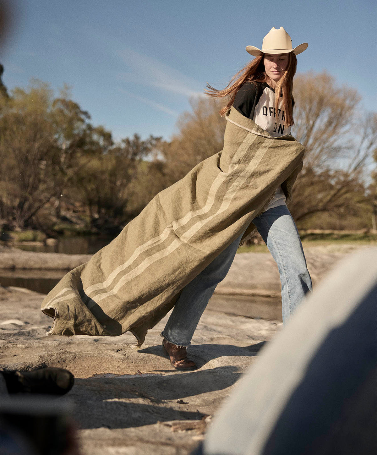 River Run Throw| Olive | 170*150 - PRE SALE