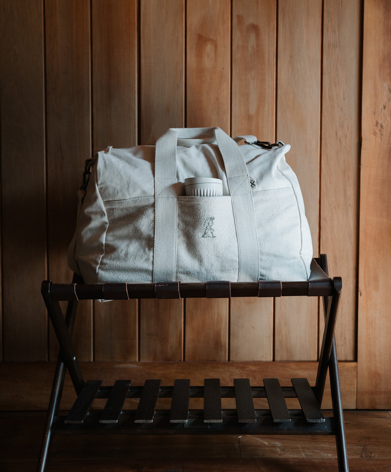 Wanderer Canvas Overnight Bag | Natural