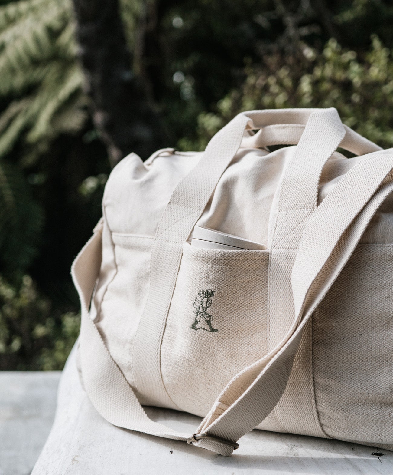 Wanderer Canvas Overnight Bag | Natural