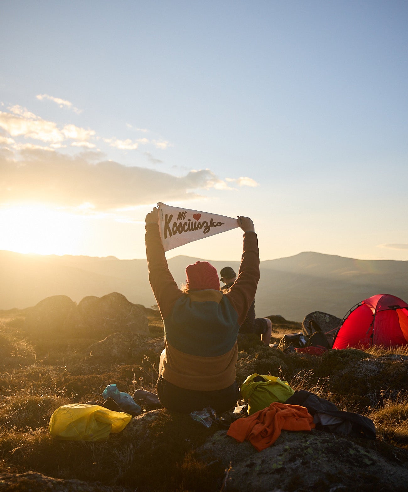 Mt Kosciuszko Flag | Red