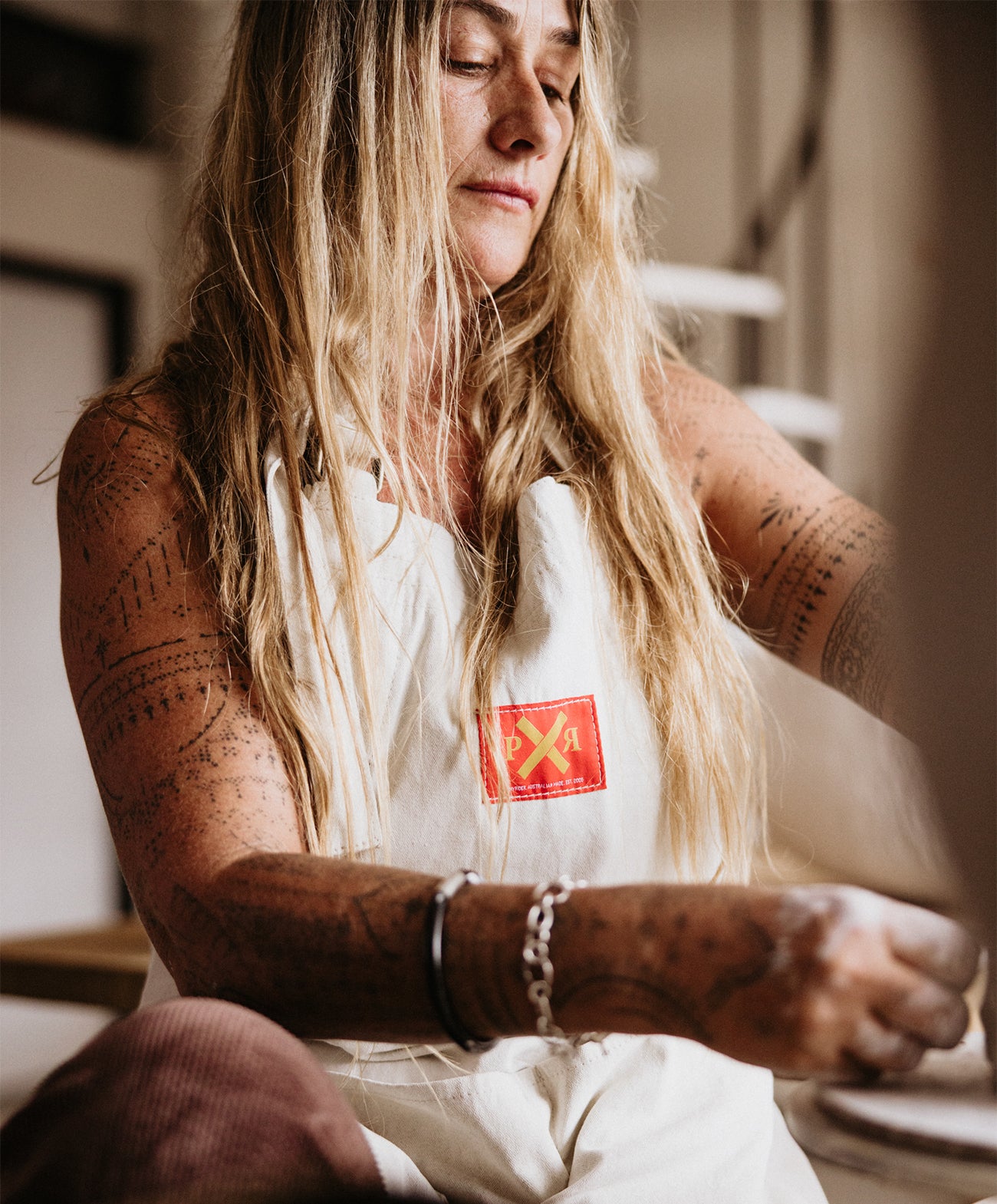 Makers Apron | Upcycled | Natural