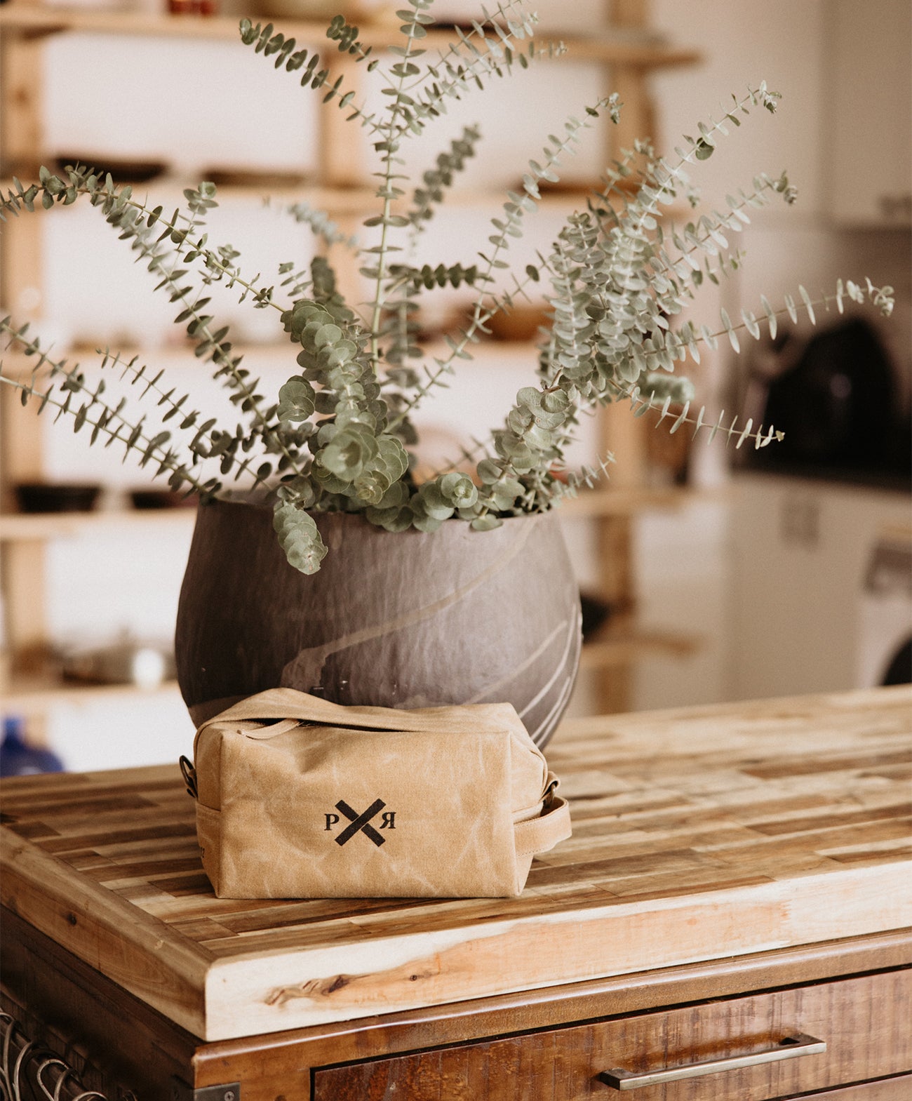 Slow Road Duffle Toiletry Bag | Clay