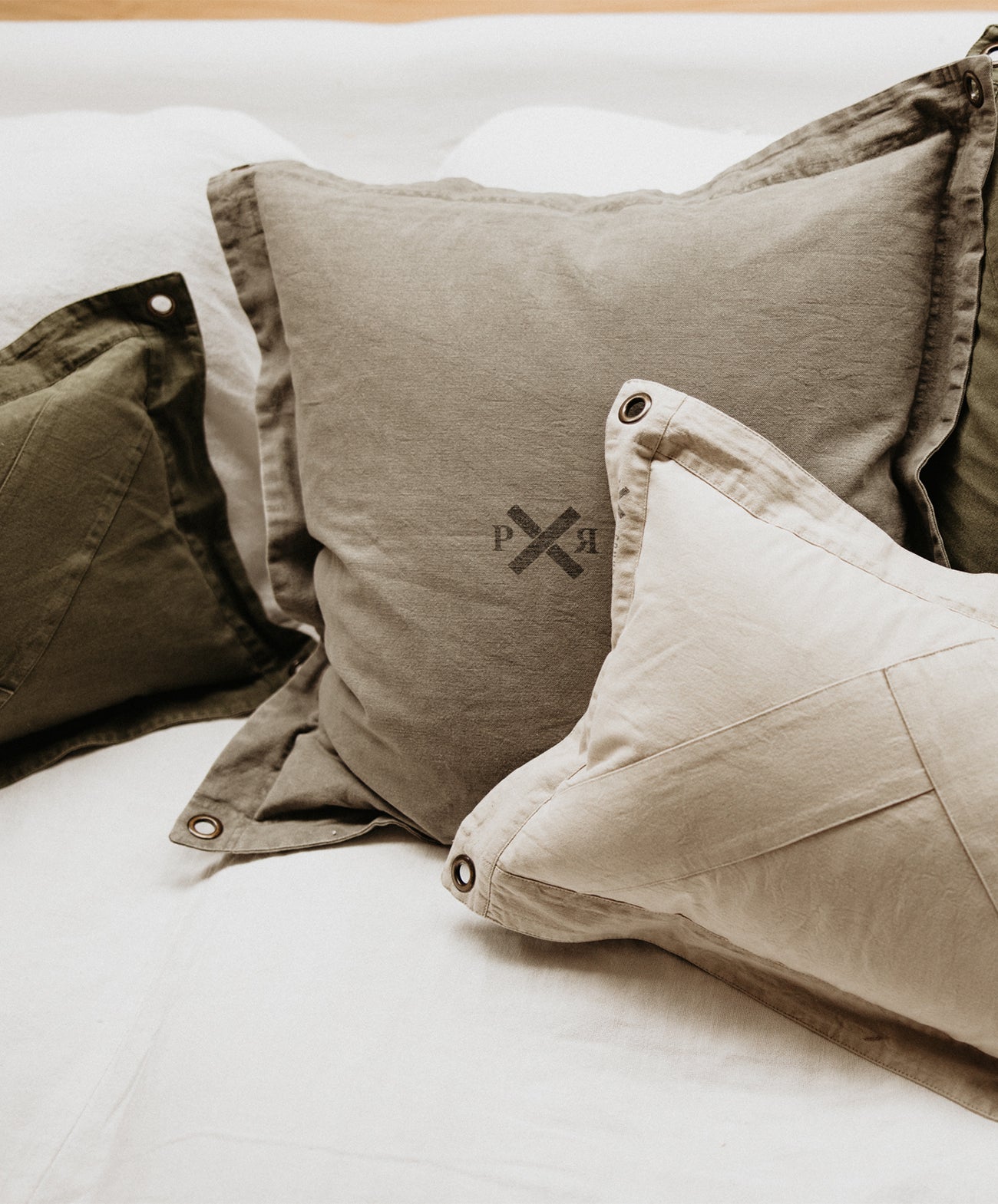 Highlander Cushion | Grey Olive