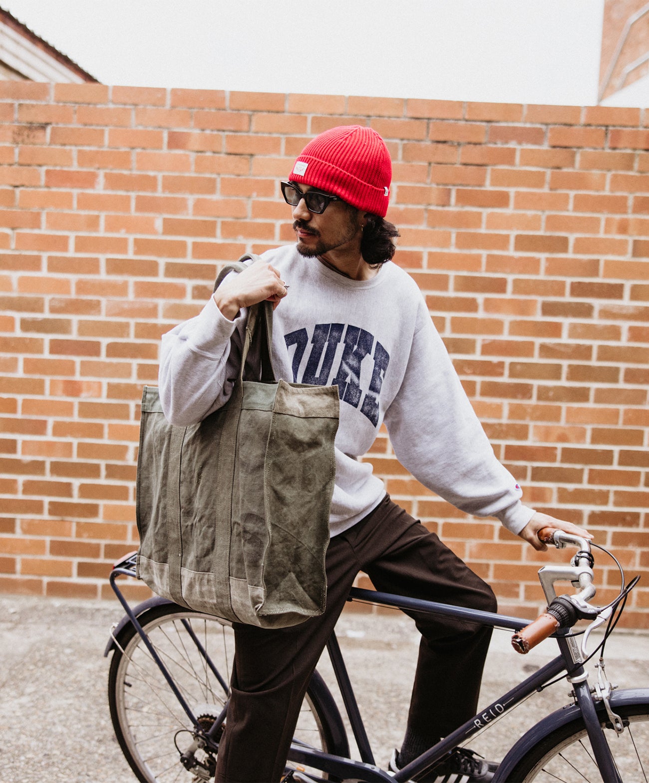 Red Racer Knit Beanie