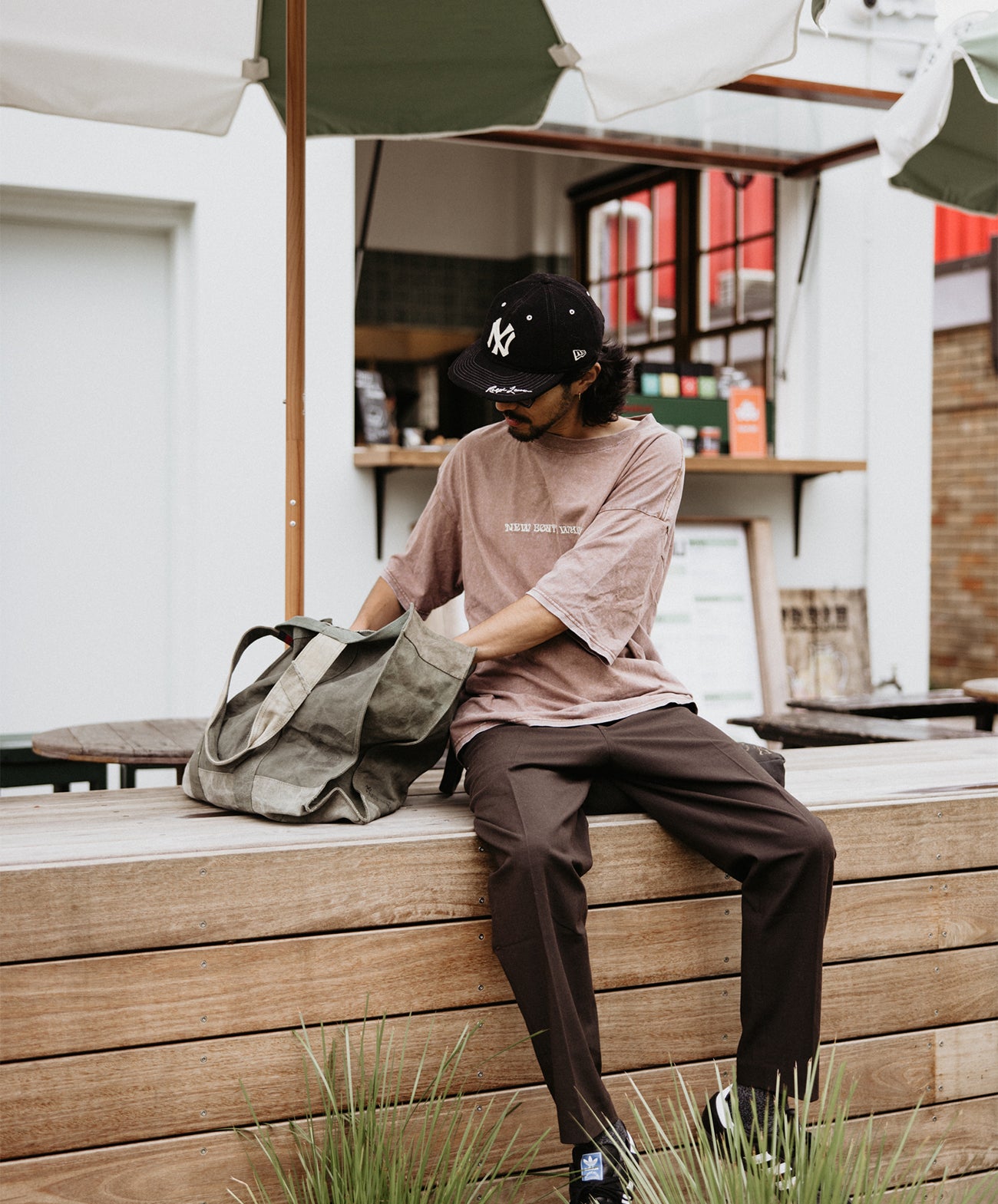Land of Mates Upcycled Tote | Khaki