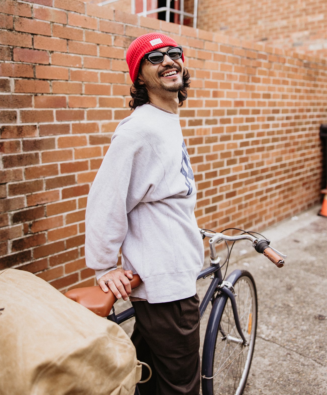 Red Racer Knit Beanie