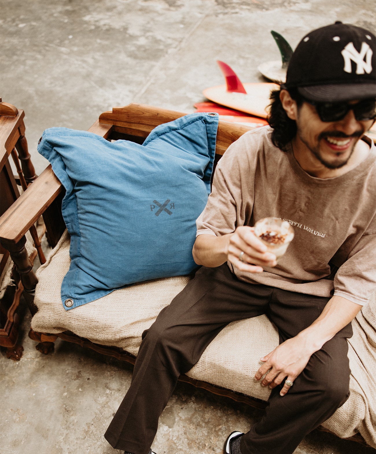 Highlander Cushion Cover | Cobalt Blue