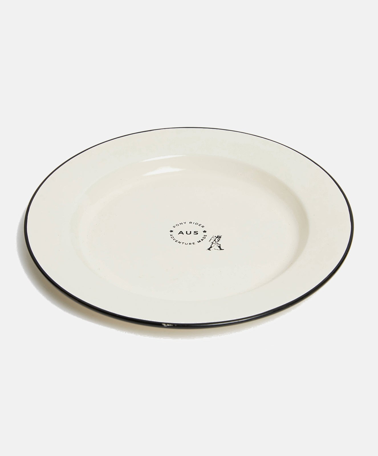 Adventure Made Enamel Plate | Vintage White