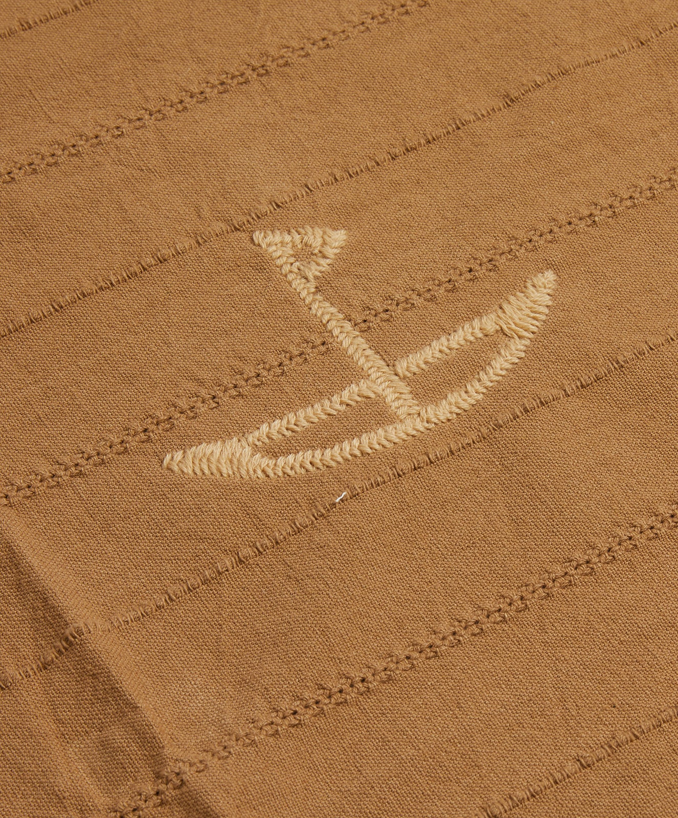Ancestors Way Travel Brown Throw Blanket | Toffee