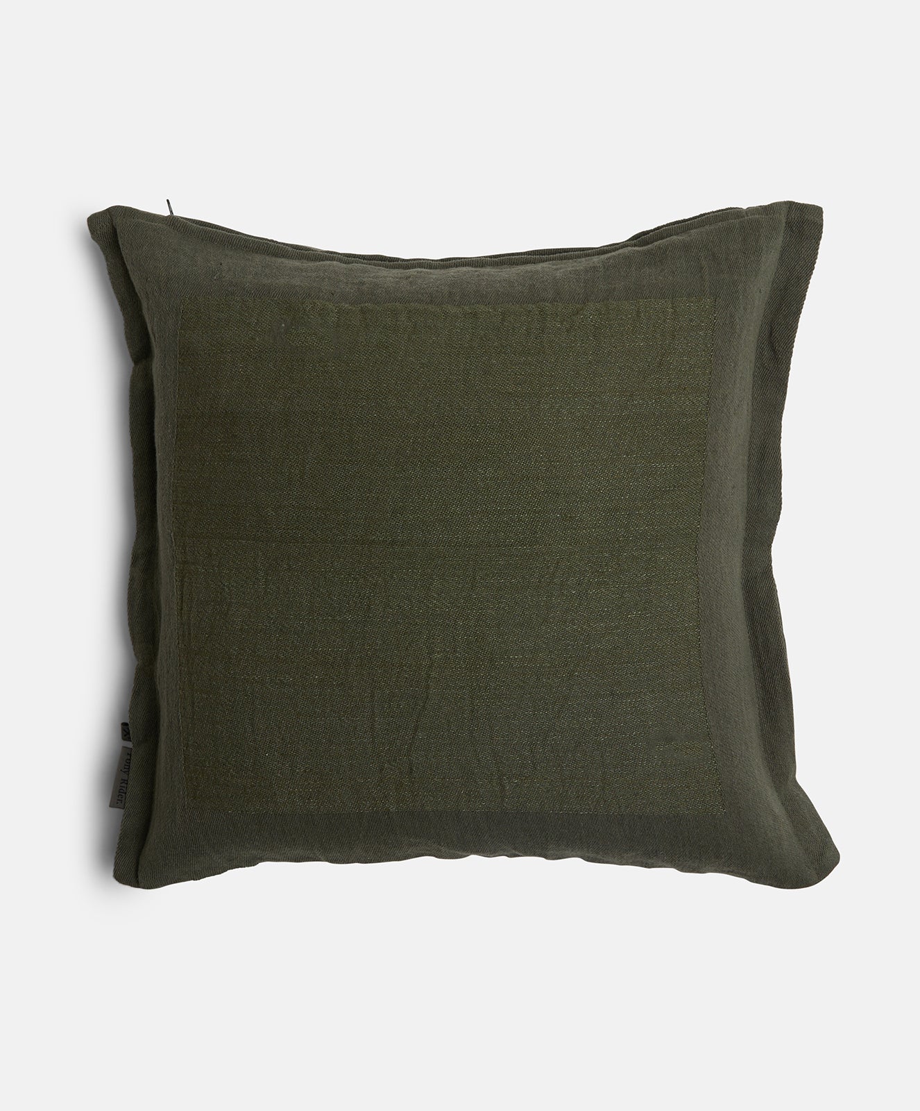 Bare Bones Linen Cushion | Forest Green