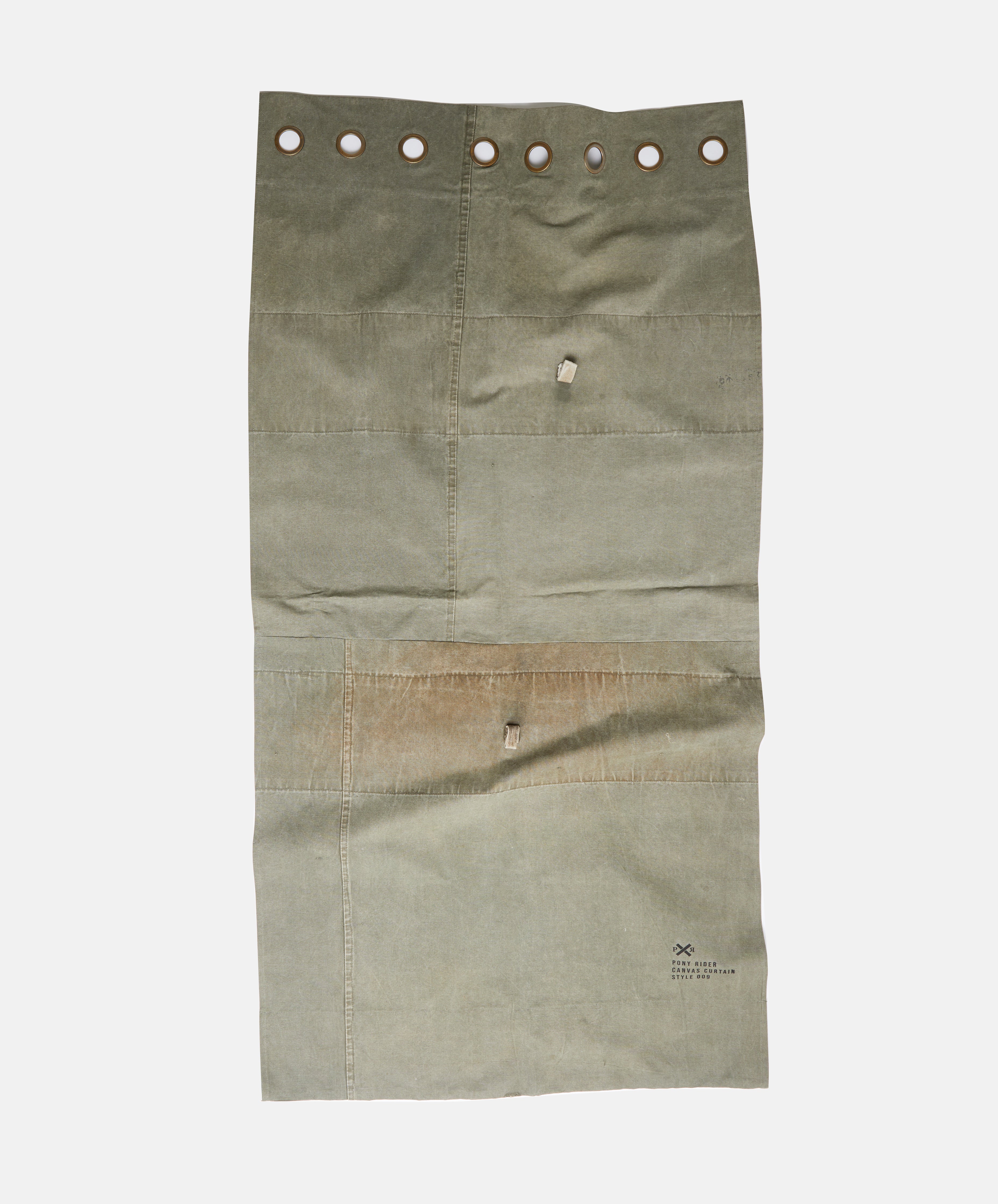 Mr Prude Canvas Curtain | Upcycled | Khaki