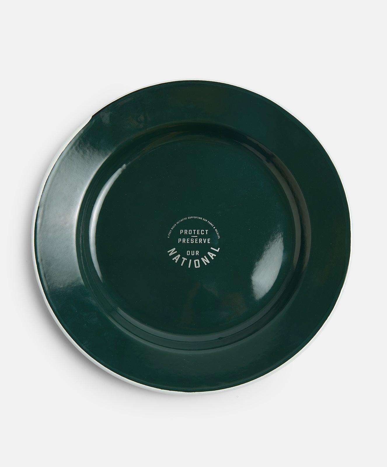 National Project Enamel Plate | Forest Green