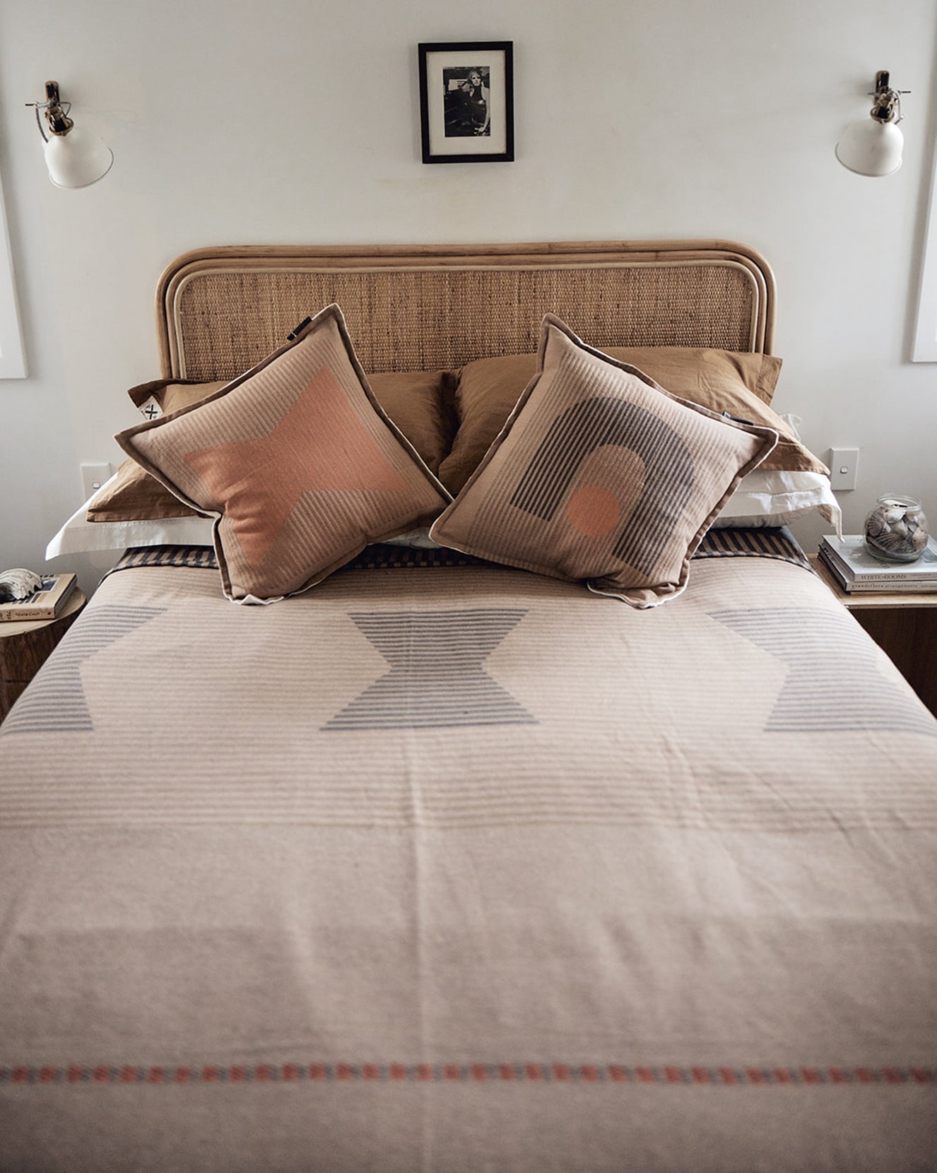 Peace Legend Linen Cushion | Tan
