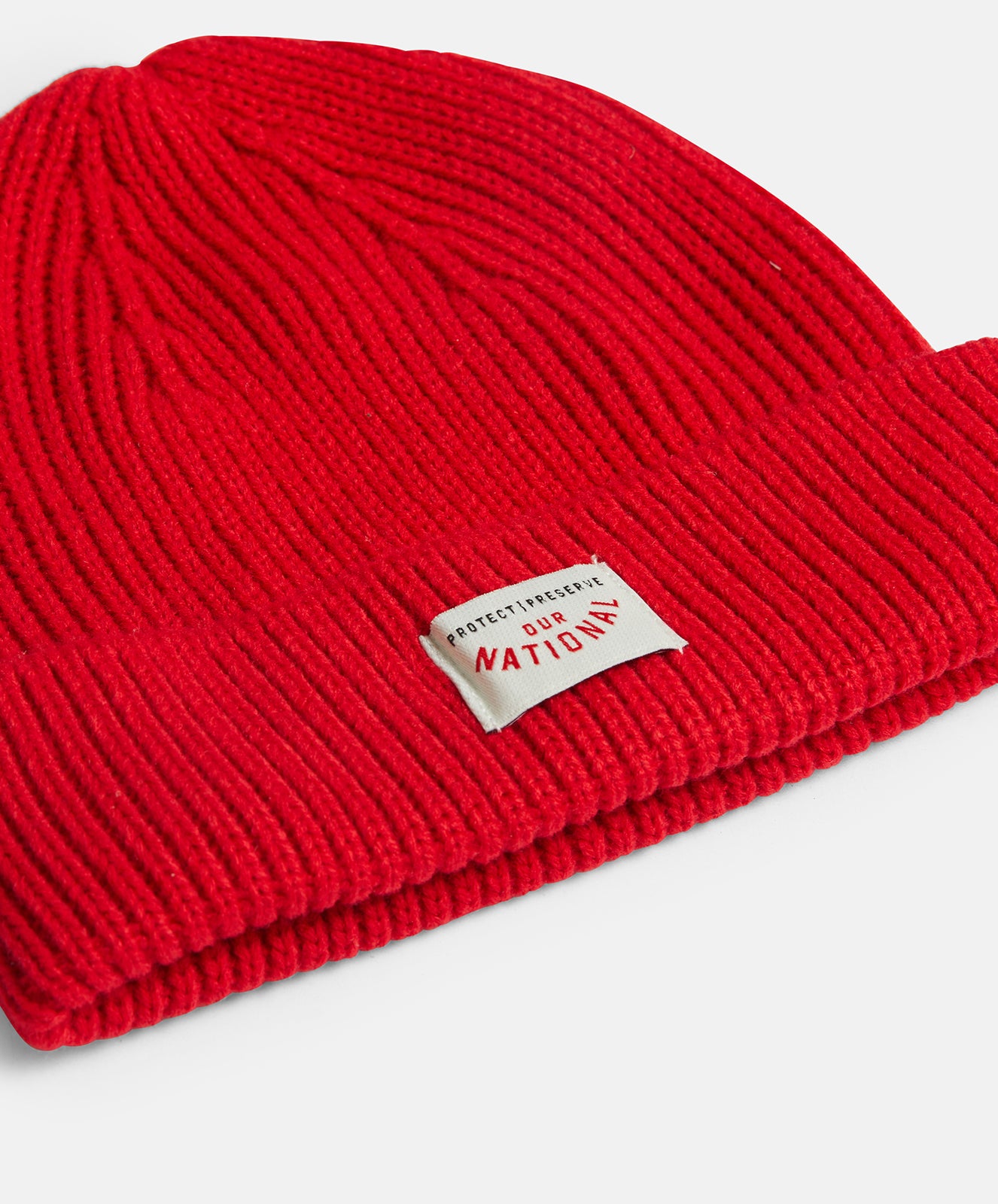 Red Racer Knit Beanie