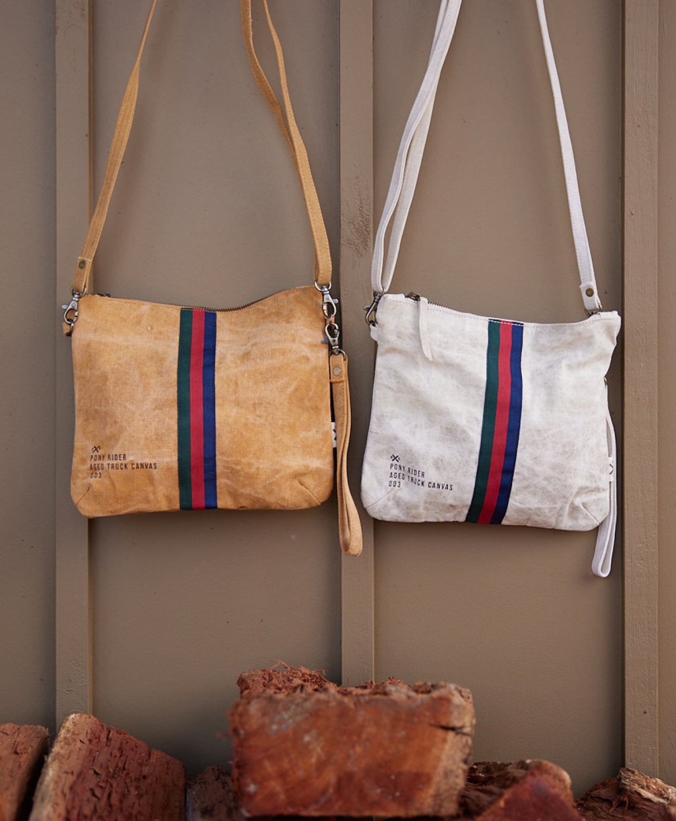 Escapee Clutch Bag with Strap | Waxed | Golden Tan