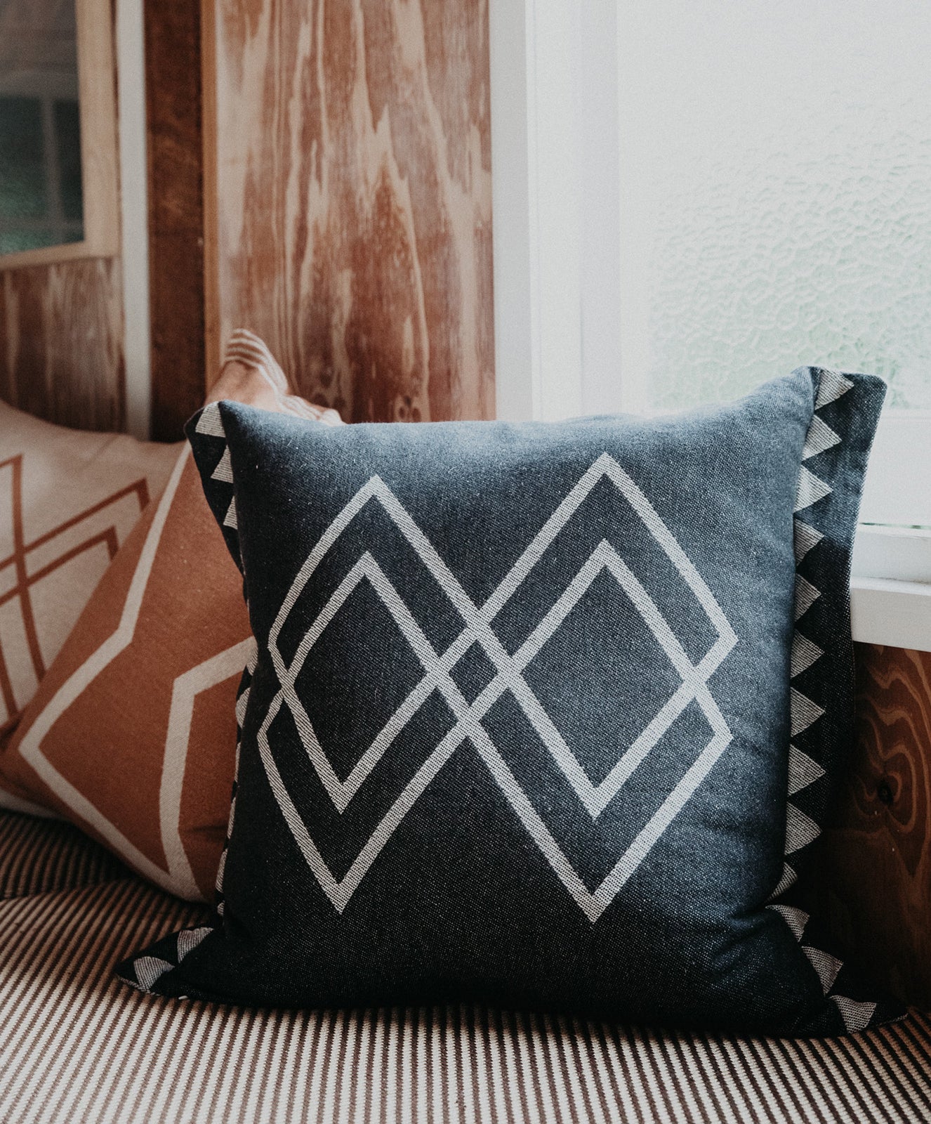Dawn Ranger Cushion | Oat & Black