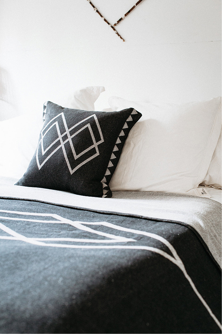 Dawn Ranger Cushion Cover | Black/Oats