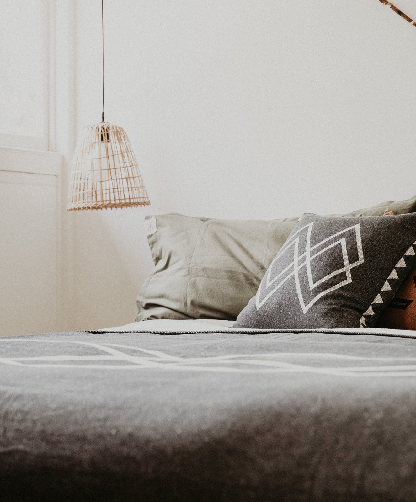 Dawn Ranger Cushion | Oat & Black