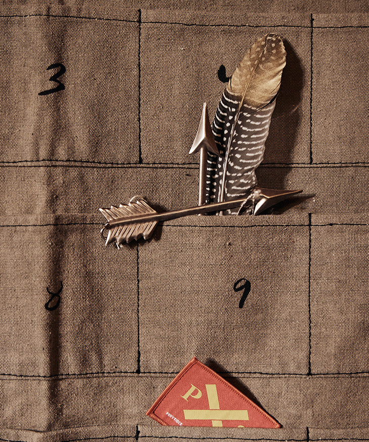 Advent Calendar Wall Banner | Khaki Upcycled