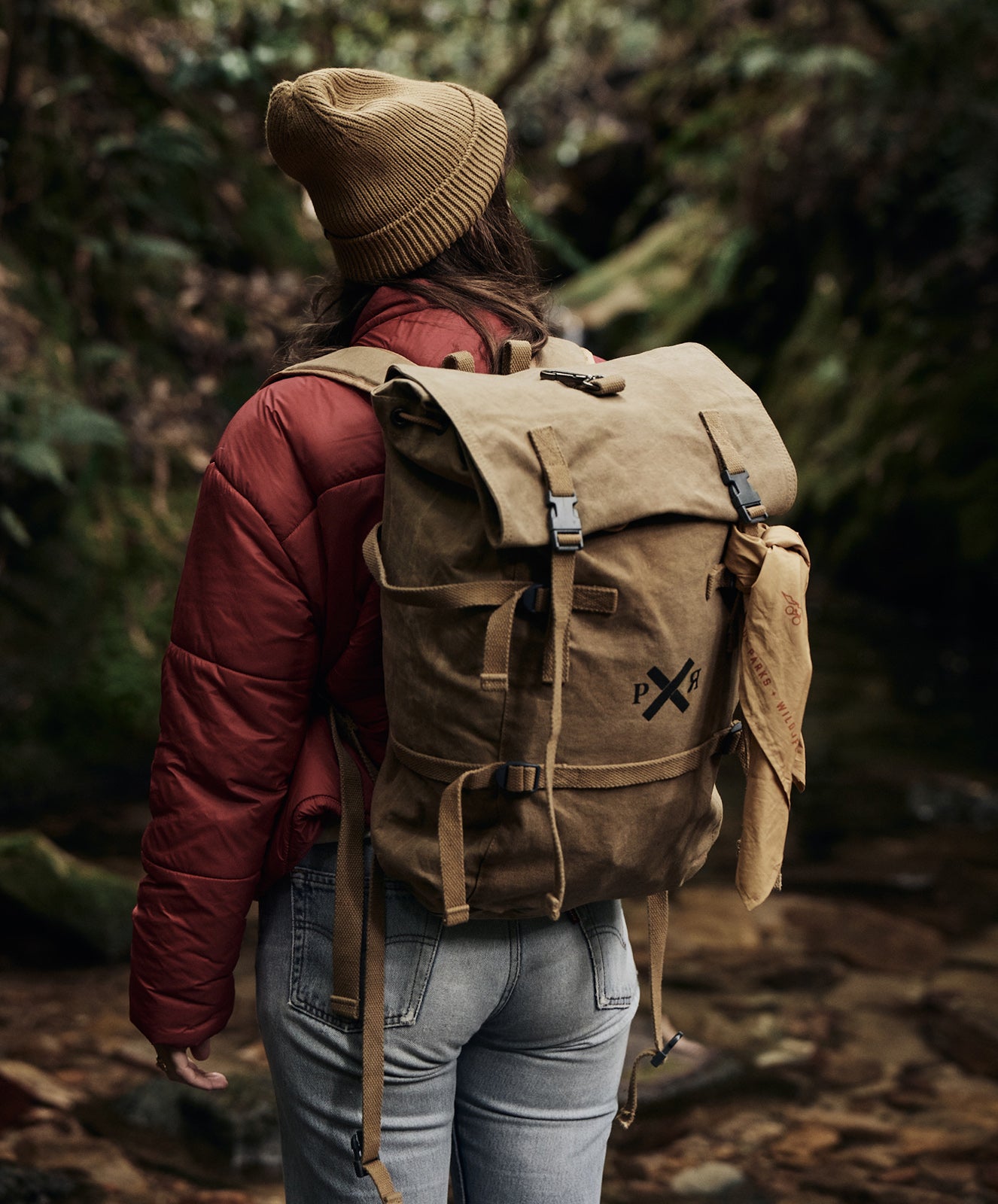 Slow Road Waxed Canvas Backpack | Clay