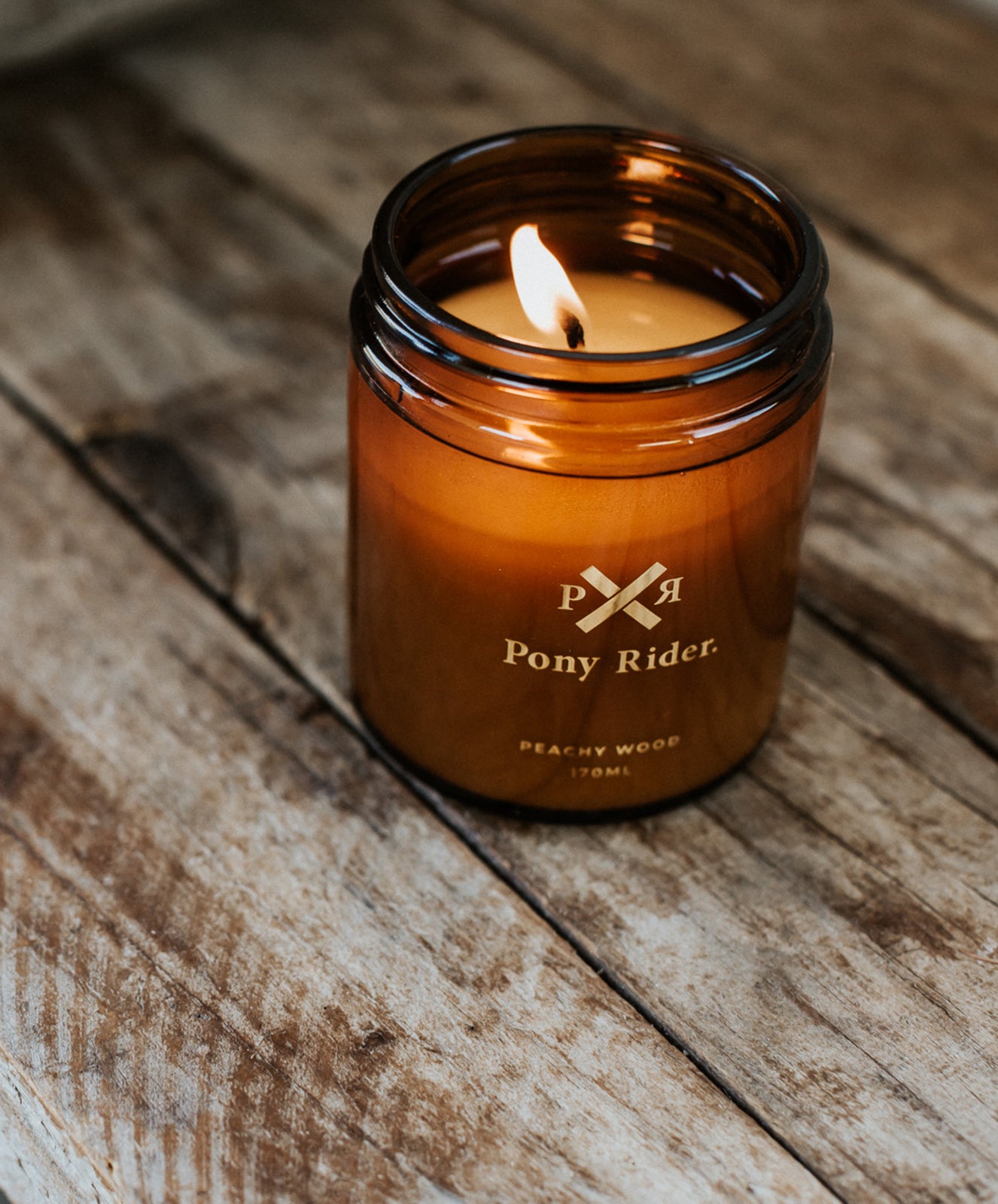 Pony Rider Candle | Peachy Wood