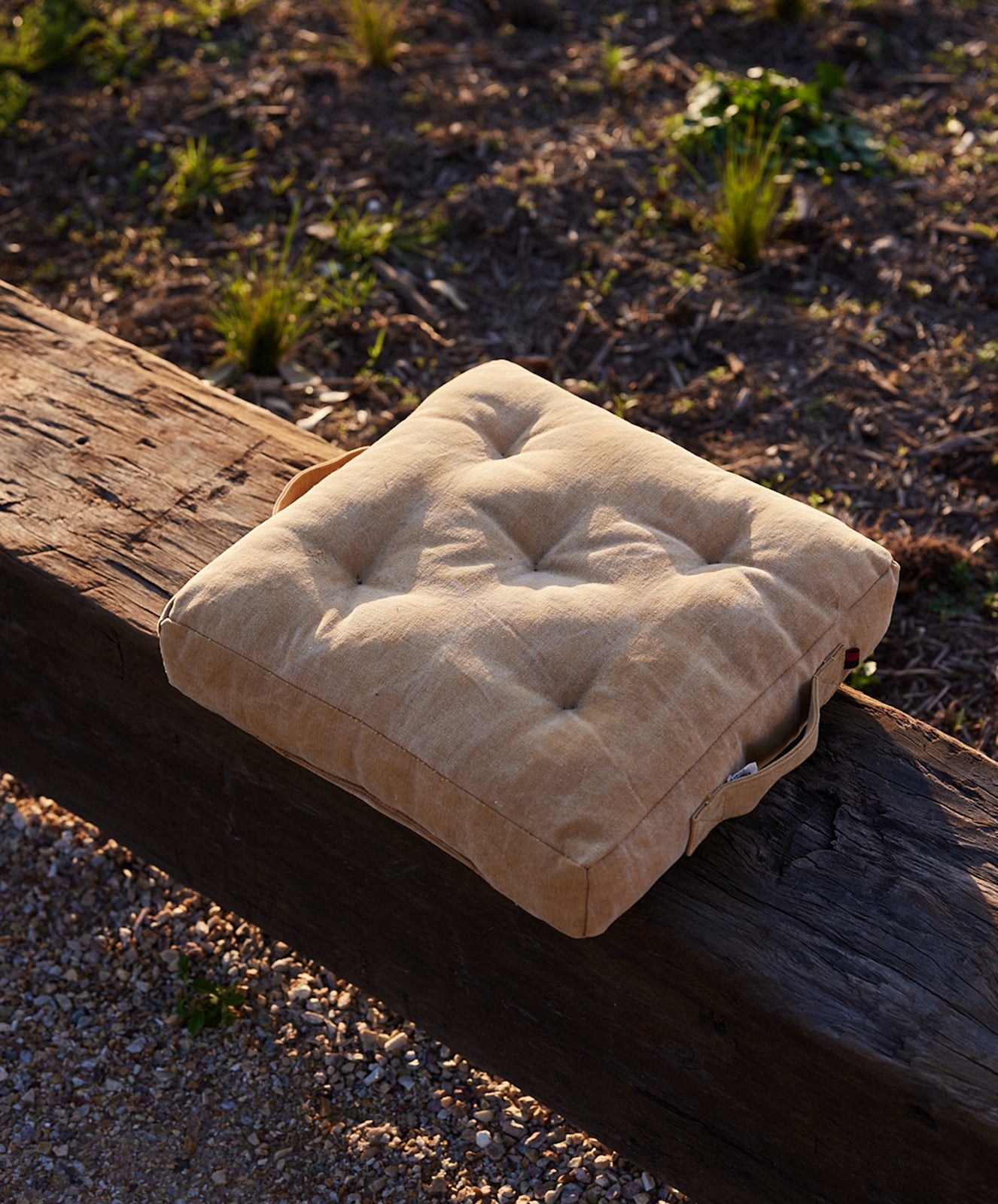 Camp Fire Outdoor Floor Cushion | Up-cycled Clay