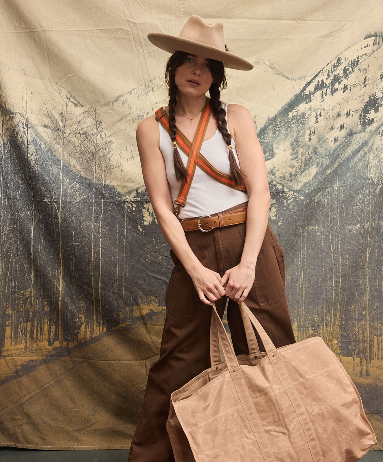 Market Canvas Tote Bag | Mocha