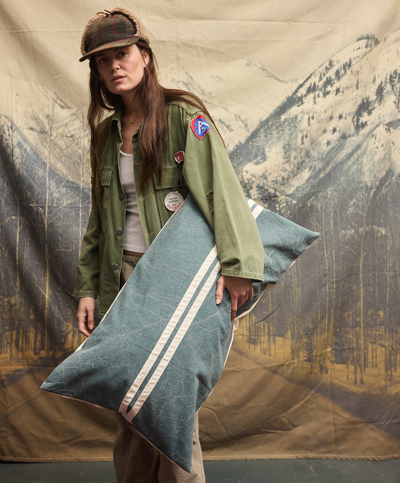 Wanderful Rectangle Cushion | Silver Pine