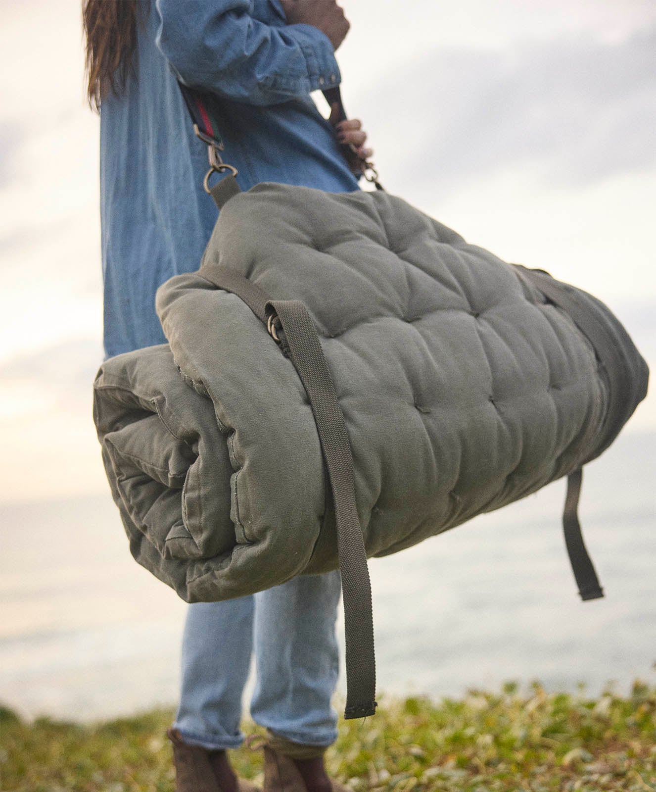 The Chill Out Futon Mattress | Recycled Khaki