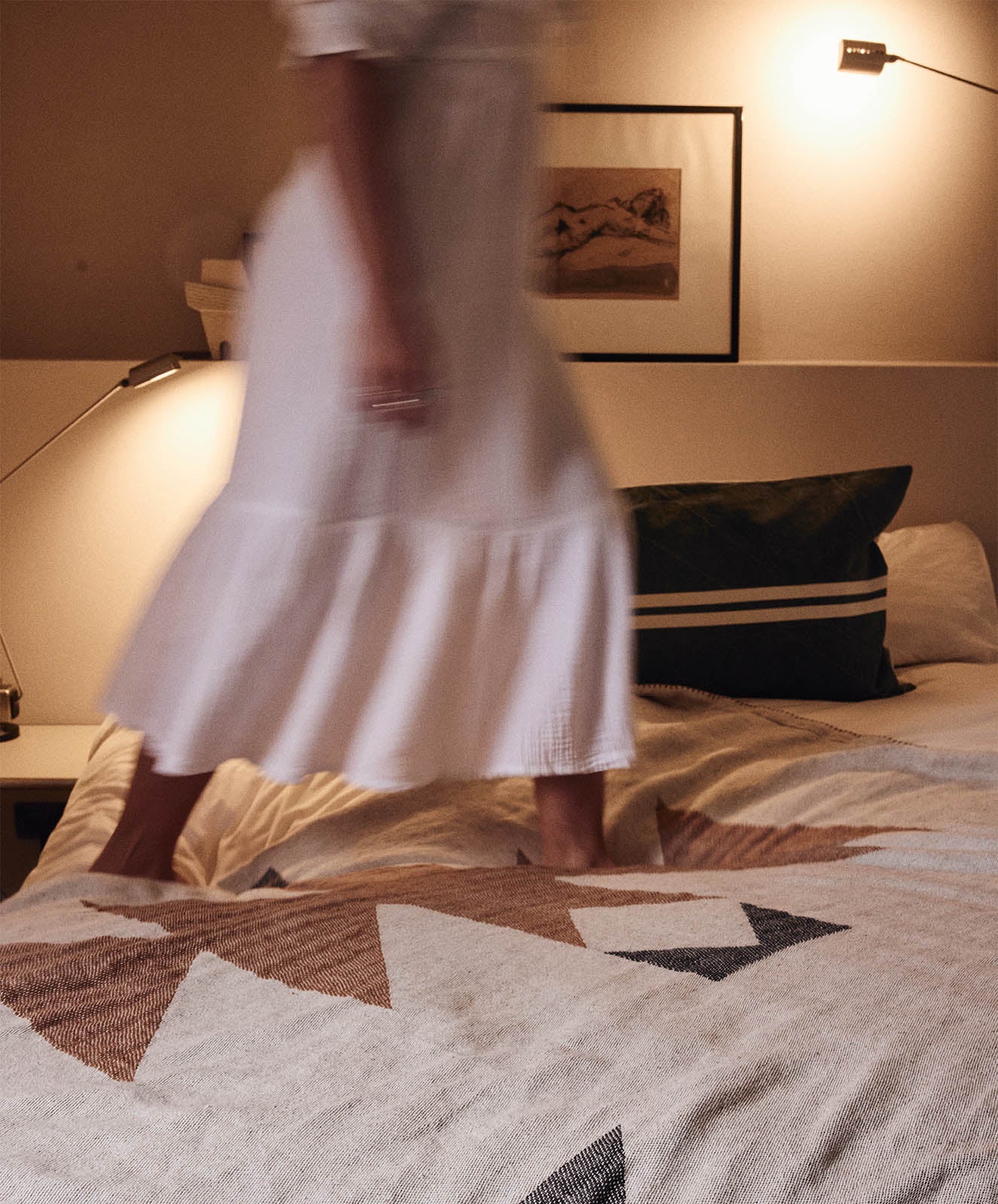 Rocky Peaks Throw | Natural