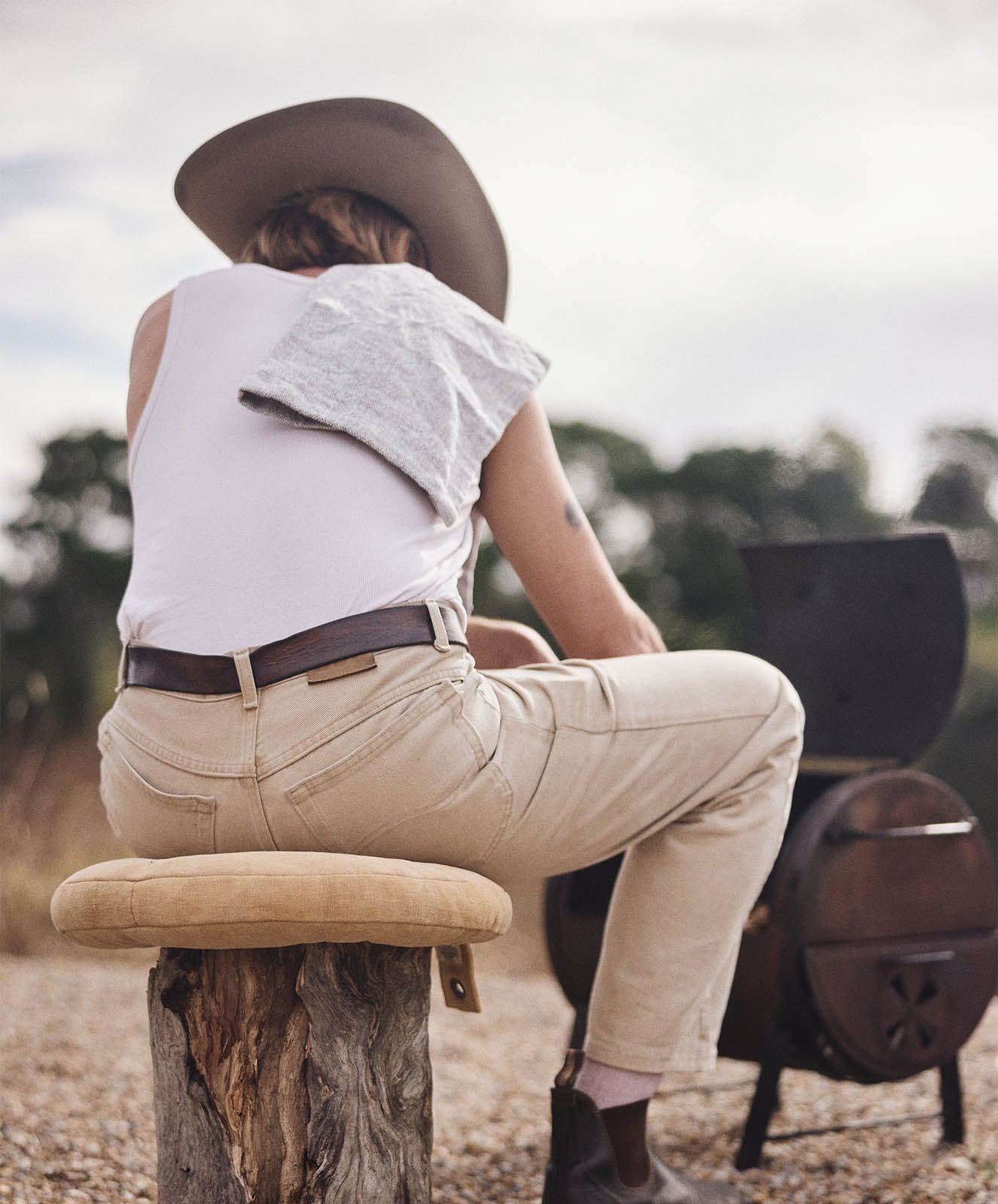 Sergeant Tea Towel | Natural / Grey