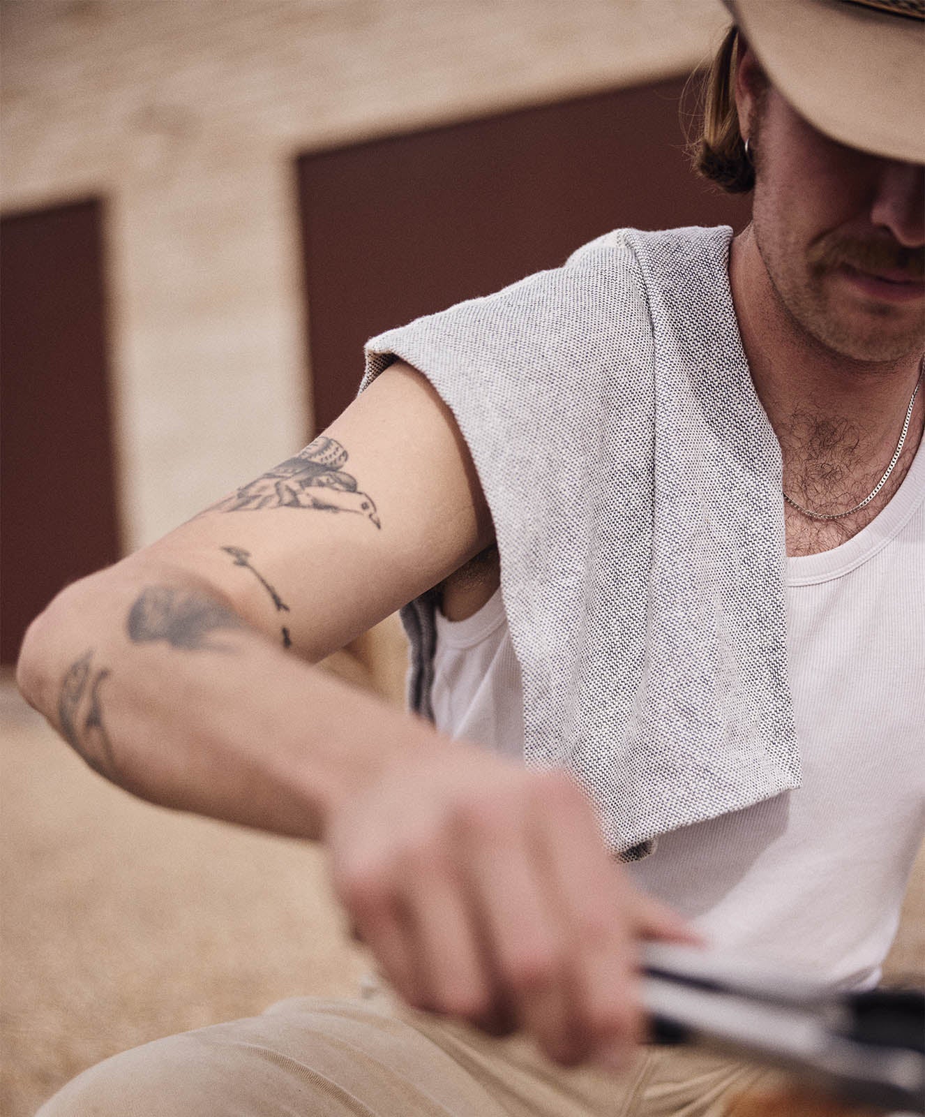 Sergeant Tea Towel | Natural / Grey