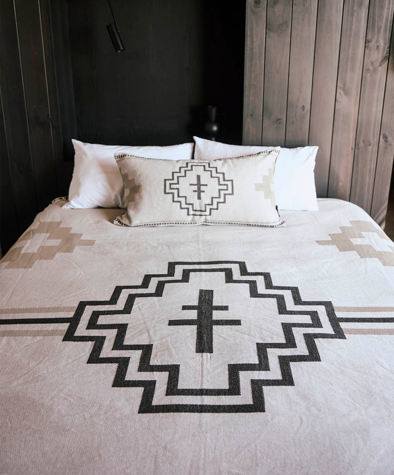 Tree Totem Rectangle Cushion | Cream