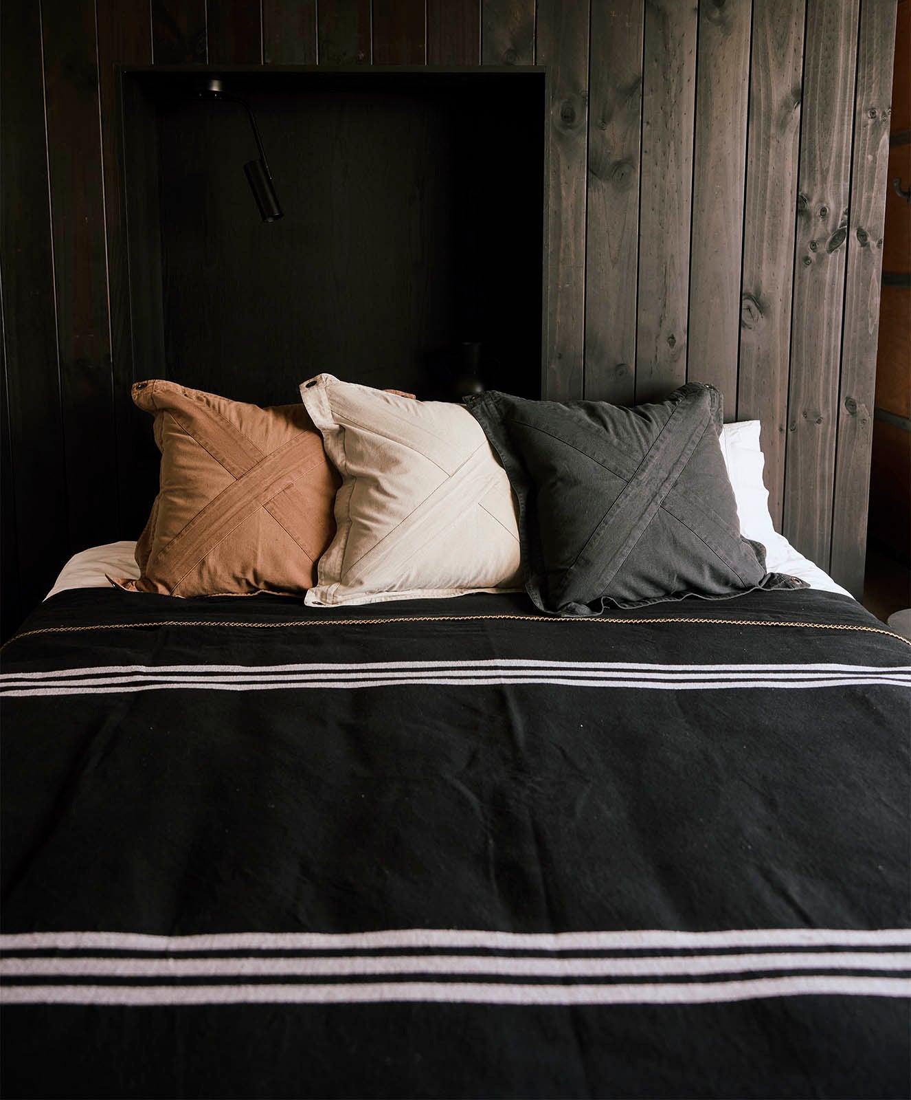 New Yorker Cotton Blanket | Black / White | King